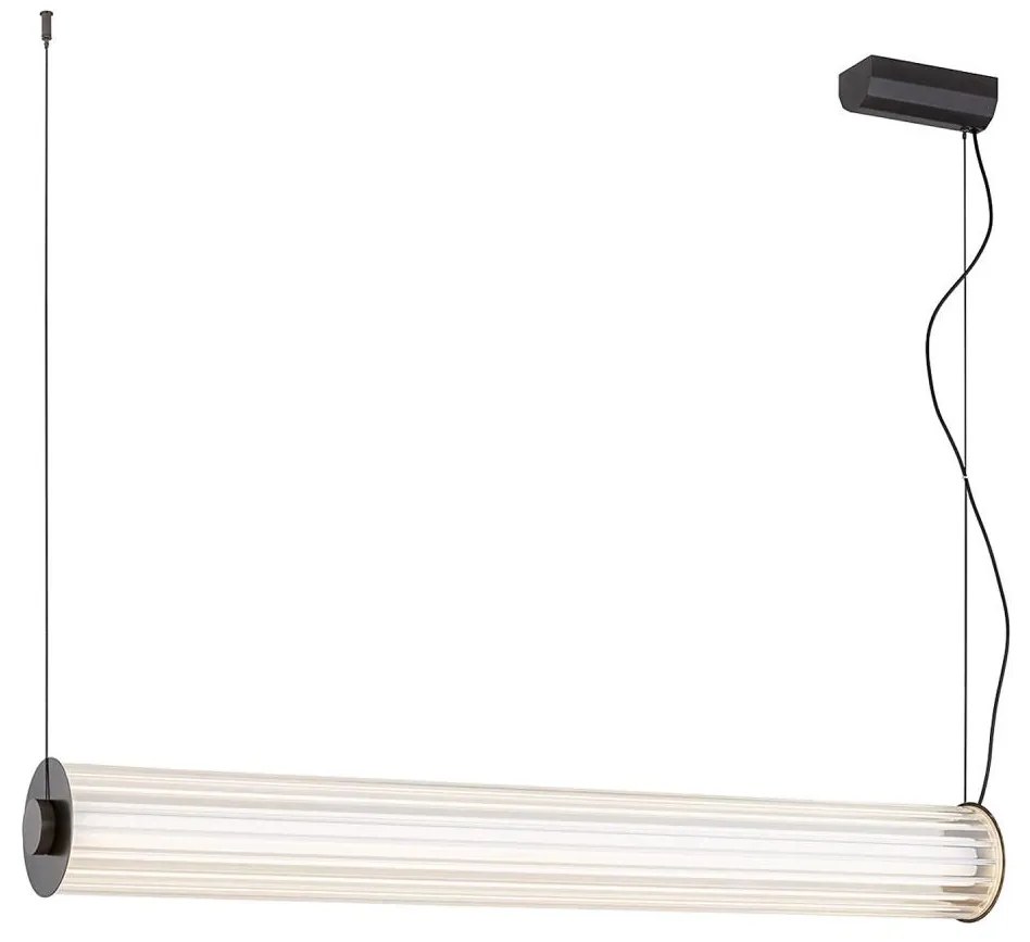 Argon 8628 - LED Csillár zsinóron HAMPTON LED/60W/230V 3000K 80 cm fekete