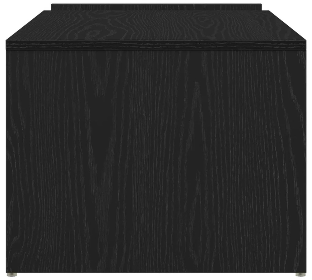 Fekete Tölgy Kávézó Asztal 90x45x35 cm Műgyanta