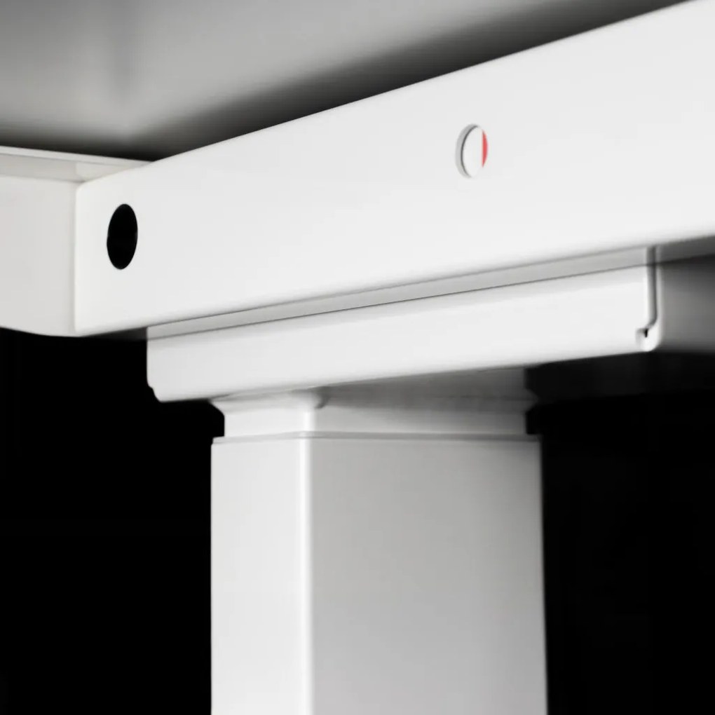 Elektromosan állítható magasságú íróasztal 120x67cm fehér | LVN System Control Flex+