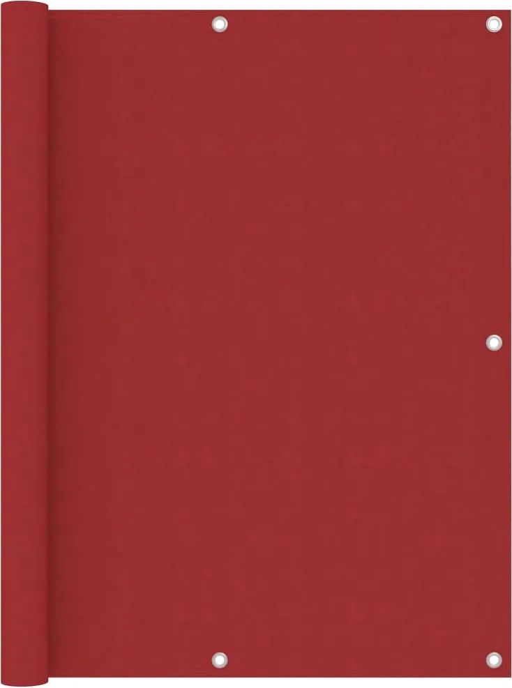 vidaXL piros oxford-szövet erkélyparaván 120 x 400 cm