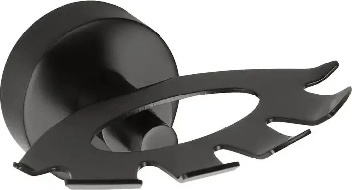 X-round Black kefetartó, matt fekete