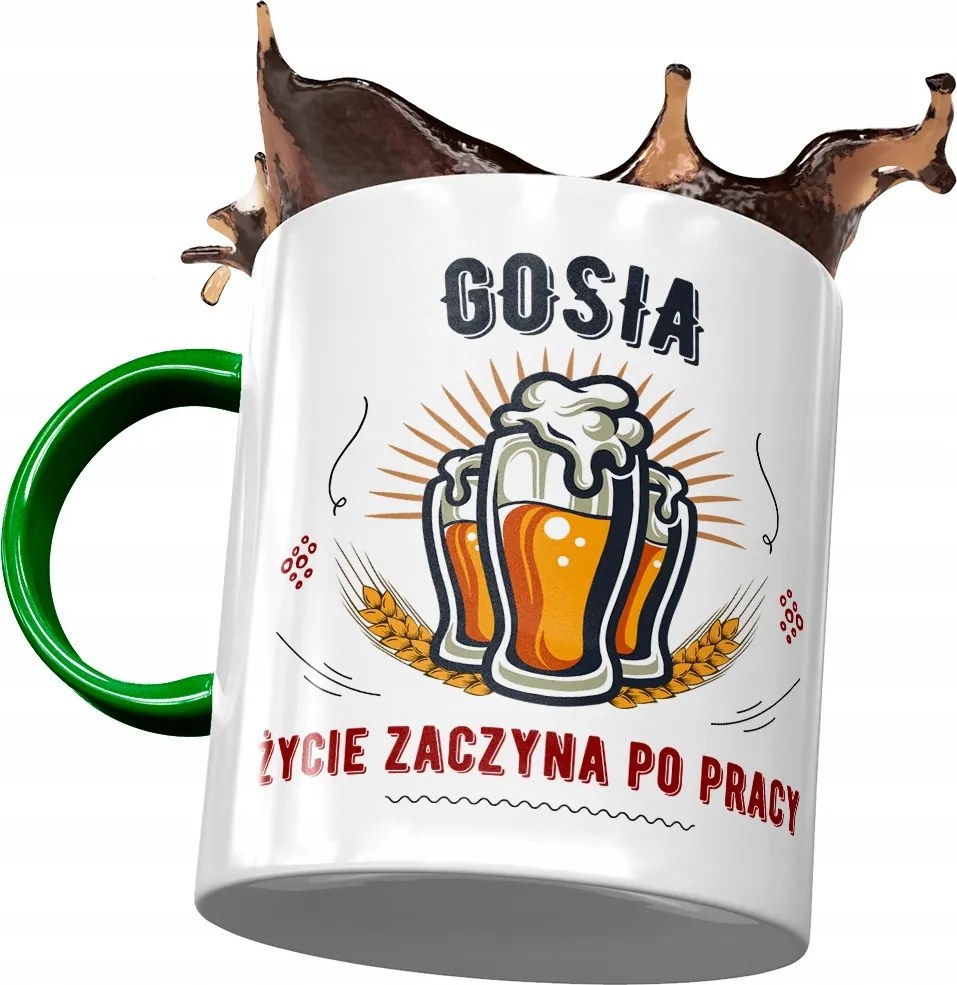 Zöld Bögre Gosi Feleség Barátnő Ajándék Nyomtatott Fotóval