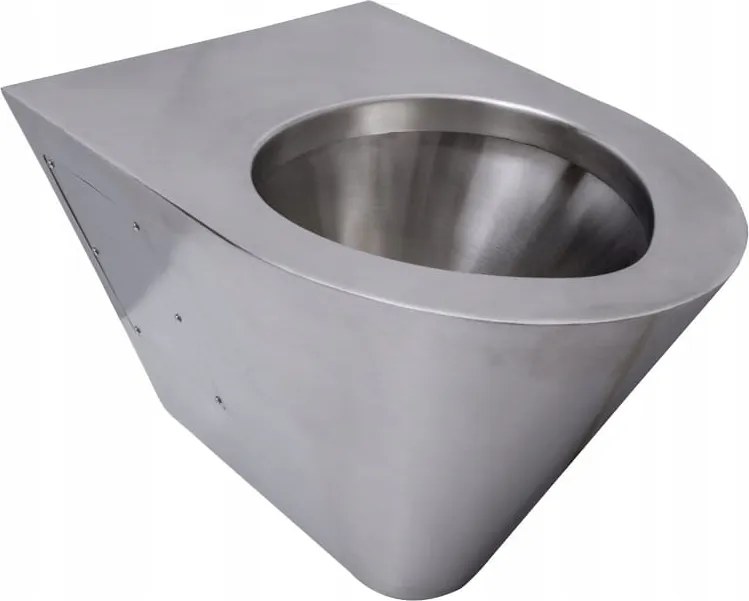 Függő WC-tál matt nemesacél