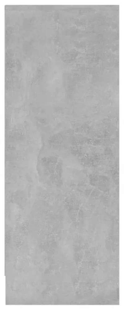betonszürke szerelt fa cipősszekrény 60 x 35 x 92 cm