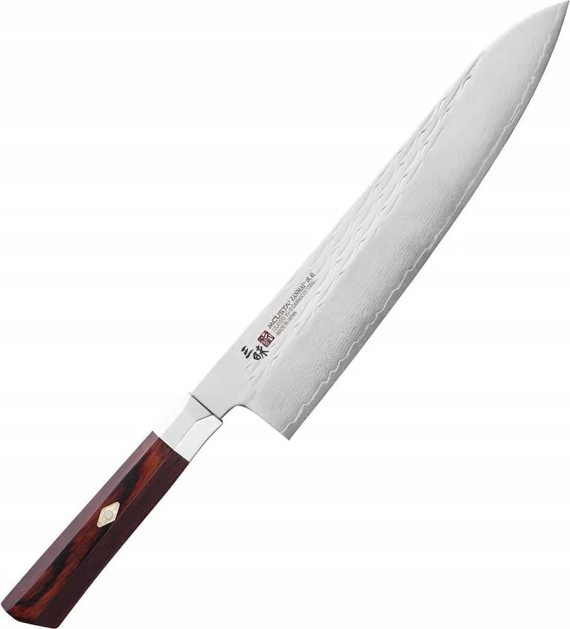 Mcusta Zanmai VG-10 Supreme Ripple Japán Konyhafőnök Kés 24cm