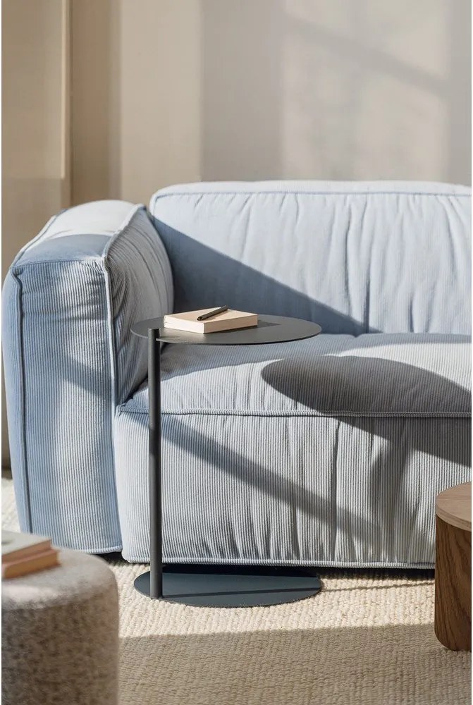 Acél kerek tárolóasztal 41x40 cm Ande – noo.ma