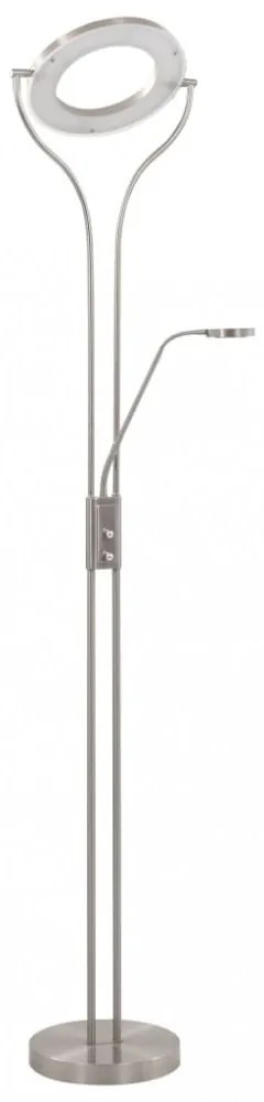 vidaXL ezüst szabályozható állólámpa 18 W 180 cm