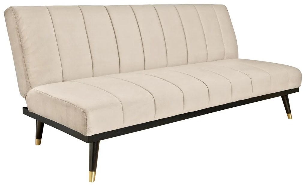 Design ágyazható kanapé Halle 180 cm pezsgő bársony