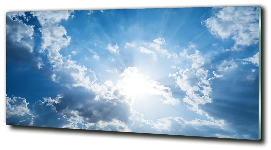 Üvegkép nyomtatás Felhők az égen cz-obglass-125x50-85315941
