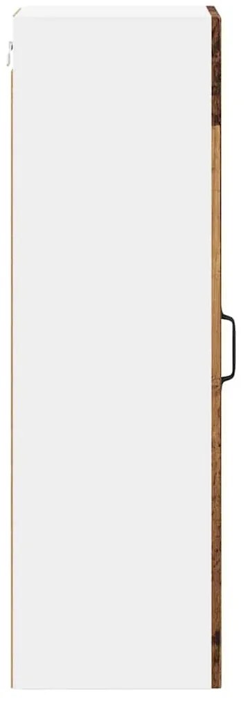 Fali konyhaszekrény polcokkal Öreg fa 30 x 31 x 100 cm Faanyag