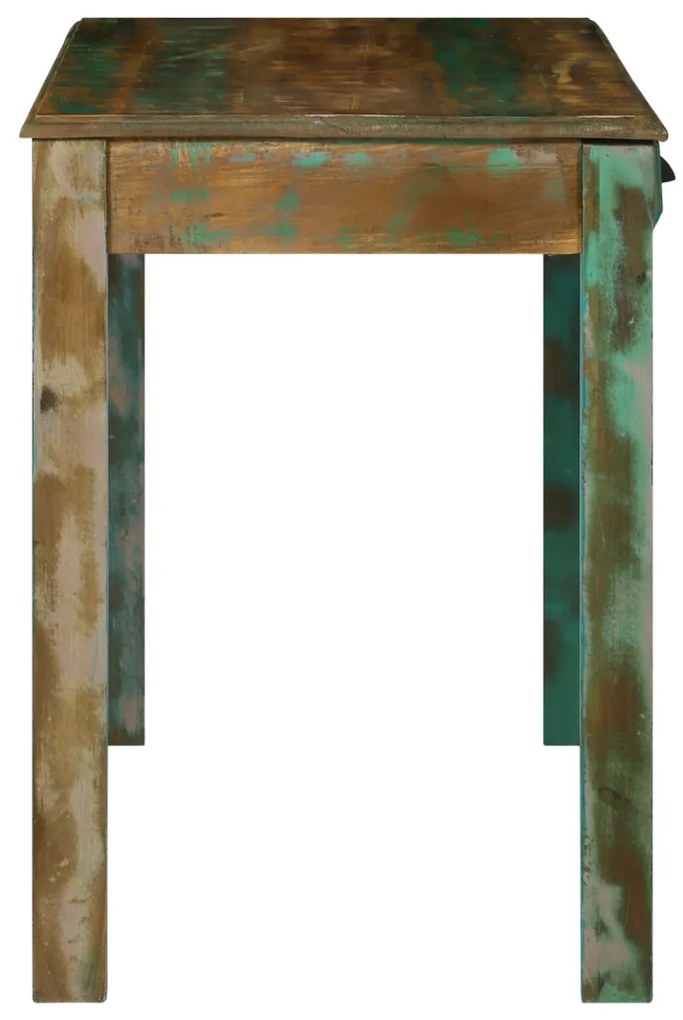 Asztal 112x55x76 cm Szilárd Fa Újrahasznosított