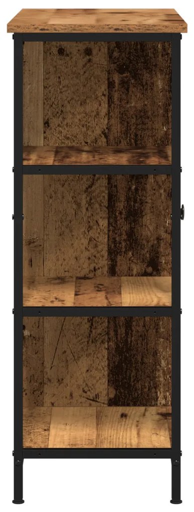 vidaXL Széf Régi fa 70 x 30 x 80 cm Faanyag