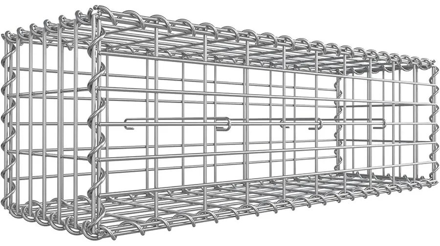 Gabion kosár, fém gabion ketrec 100 x 30 x 30 cm