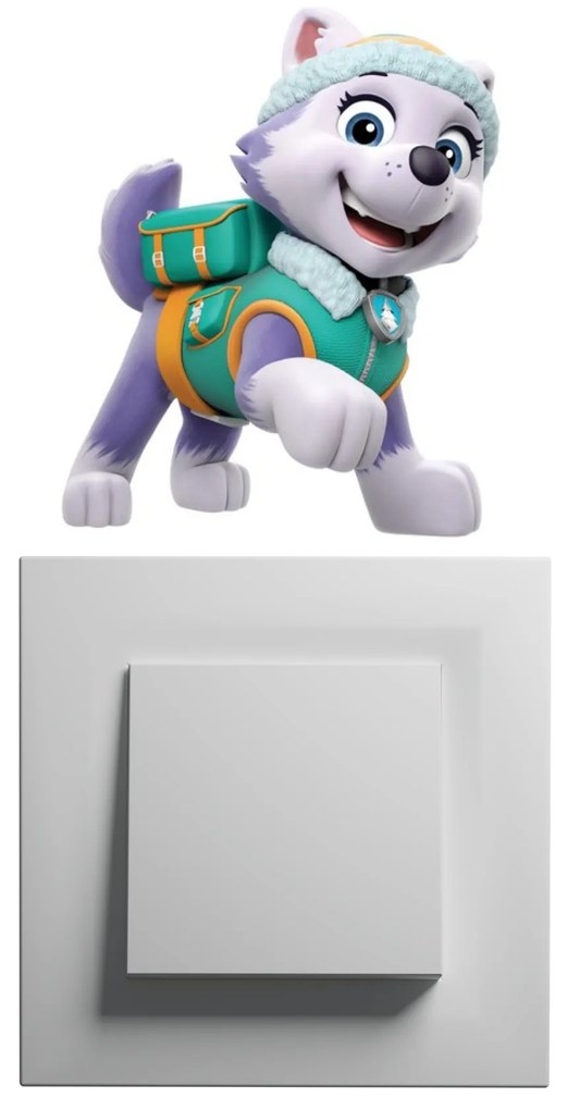 PIPPER. Matrica a kapcsoló felett "PAW Patrol - Everest"