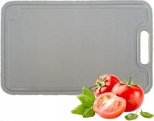 Konyhai vágódeszka műanyag Szürke Világos 44x28cm Lengyel Termék