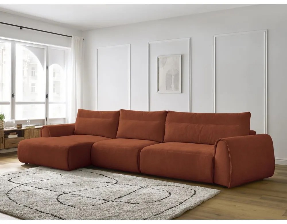 Narancssárga sarokkanapé Aden – Bobochic Paris