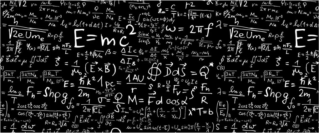 Kép - Matematika (120x50 cm)