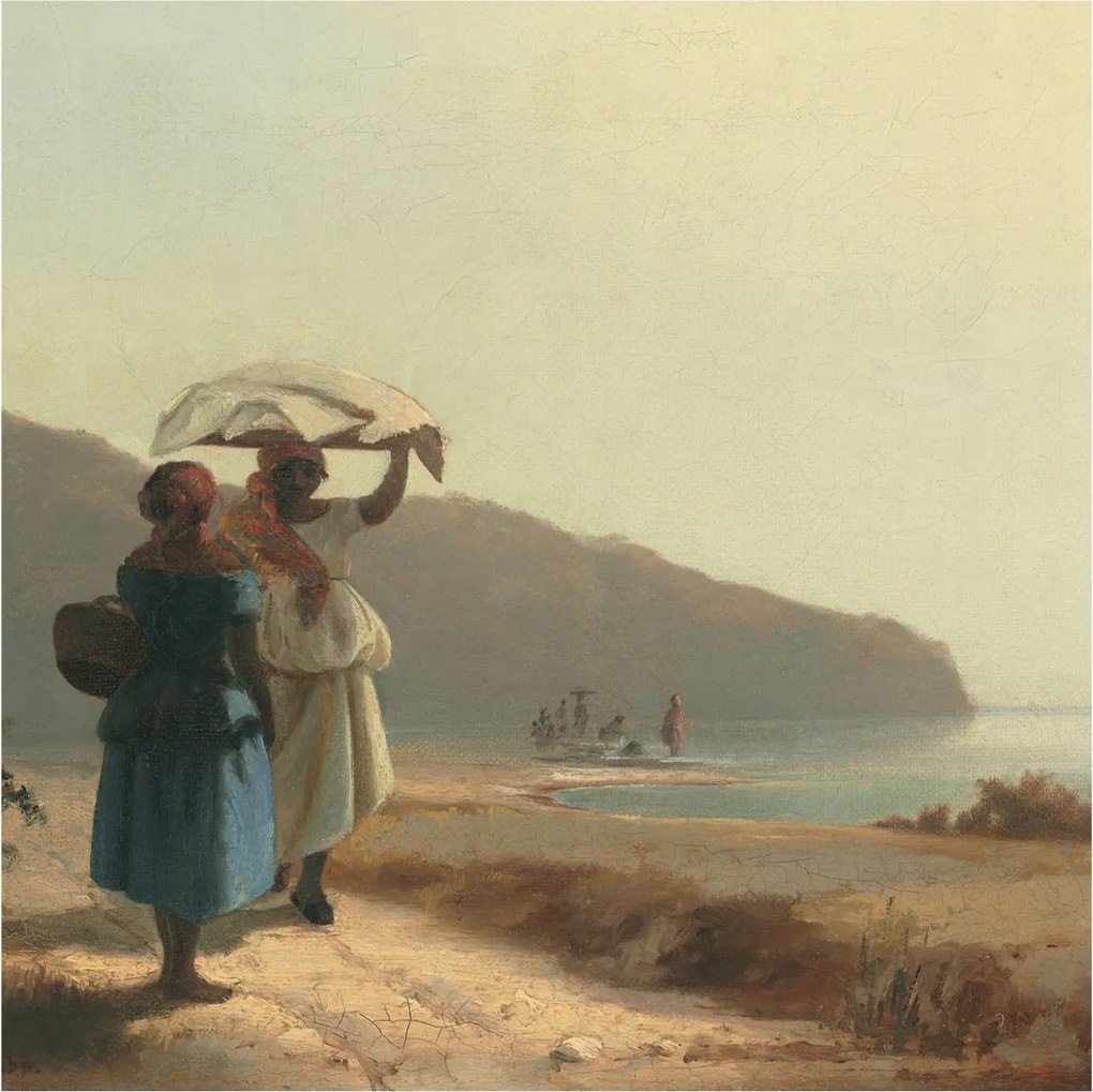 Fotótapéta Flizelin Fal a Hálószobába Tengerparti séta 250x250 Ragasztó