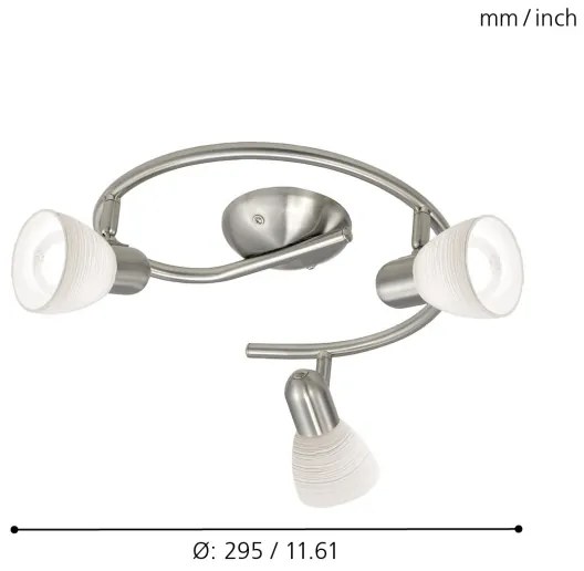 EGLO 88475 - Spotlámpa DAKAR 1 3xE14/40W