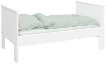 Steens - Alba Állítható méretű Egyszemélyes ágy (140-200 cm), Fehér