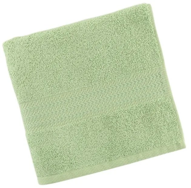 Foutastic zöld színű tiszta pamut törölköző, 70 x 140 cm