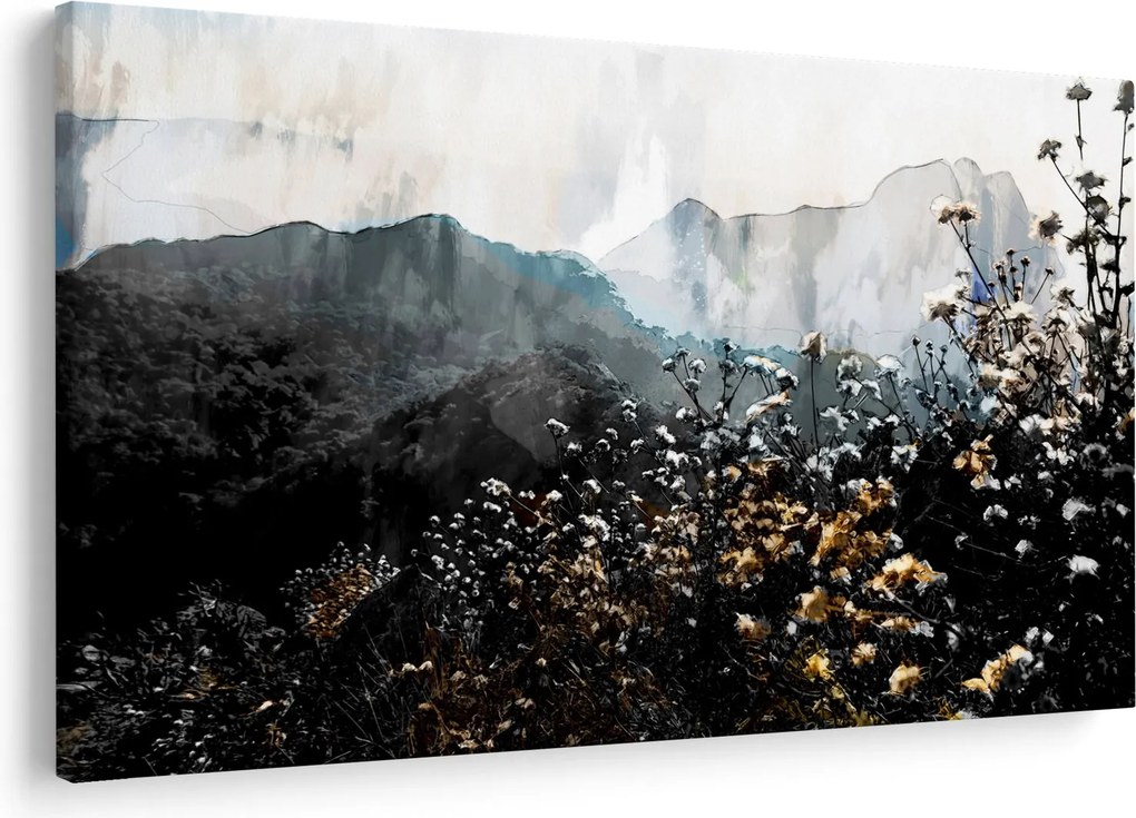 Kép - Vadvirágok illusztrációja (90x60 cm)