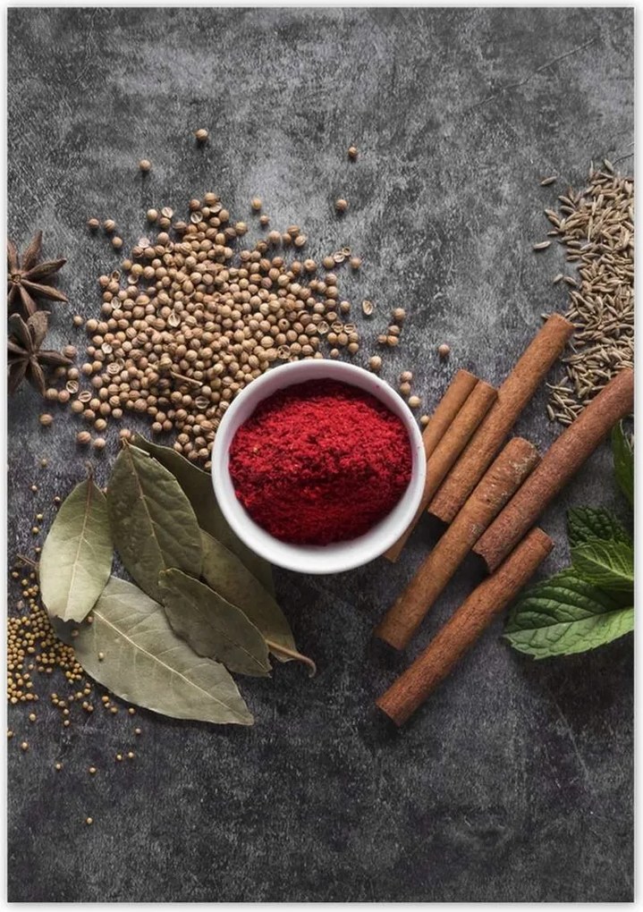 Poszterek 70x100 Fűszer triptichon Hot