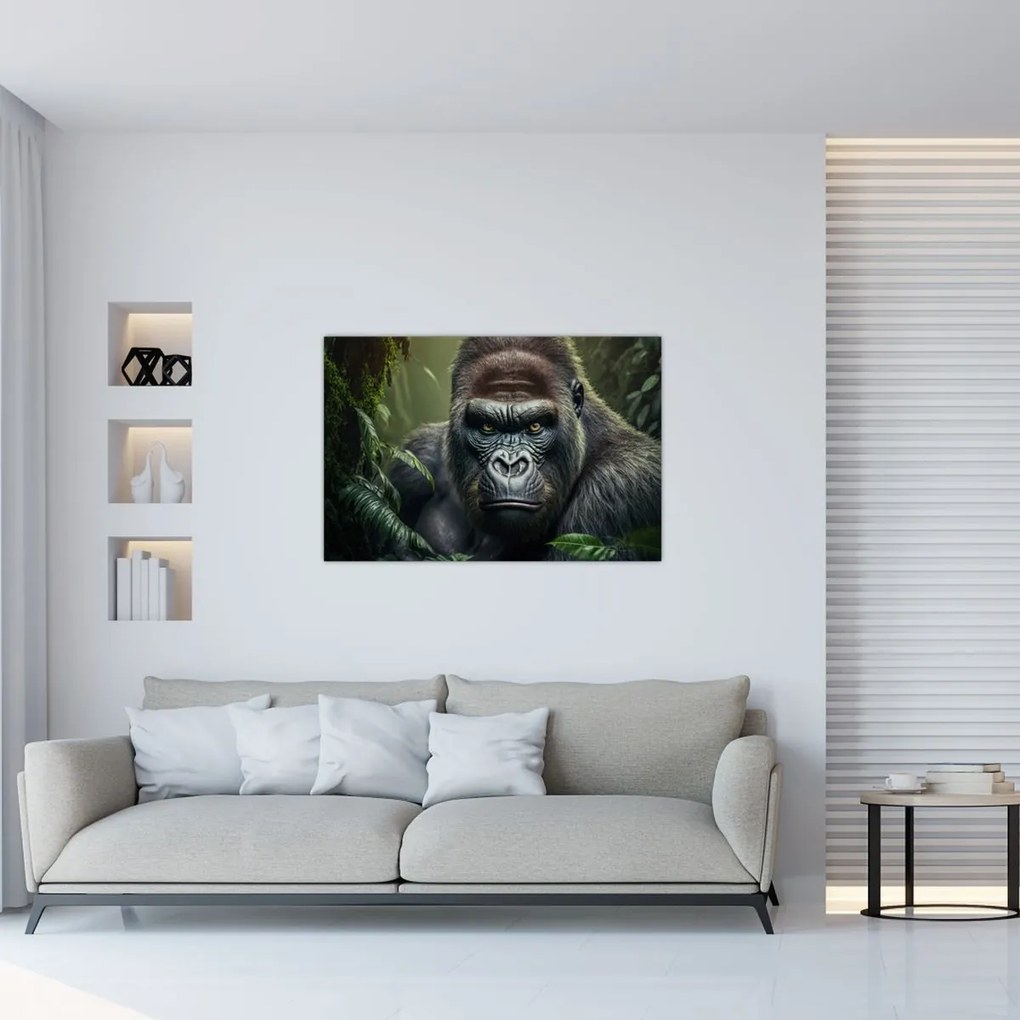 Kép - Egy gorilla portréja (90x60 cm)