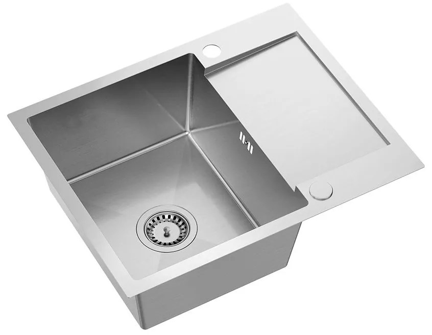 Acél mosogatótálca LUKE 116 BRUSH NICKEL