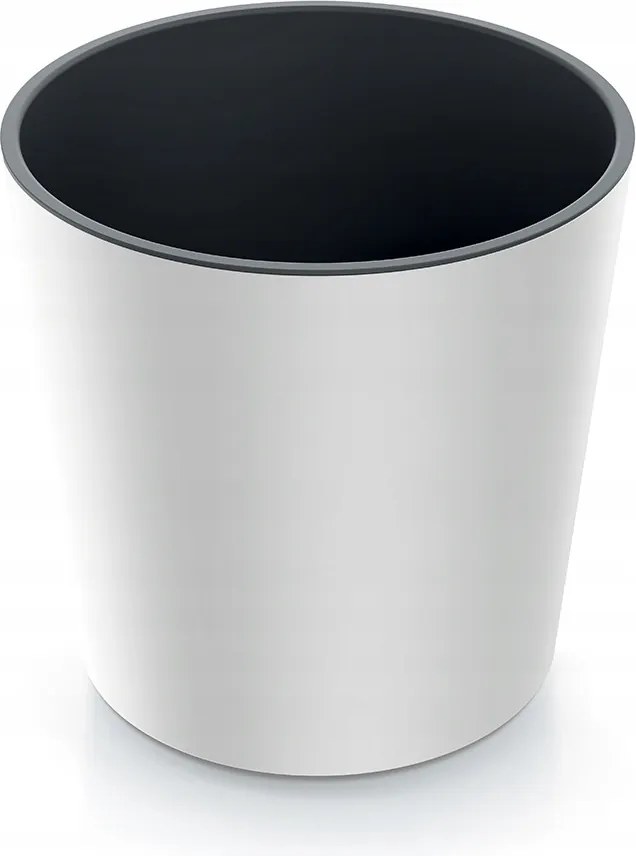 Nurbi virágcserép kerekded fehér 25 cm