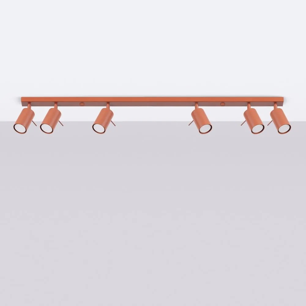 Téglavörös spotlámpa 6x117 cm Etna – Sollux