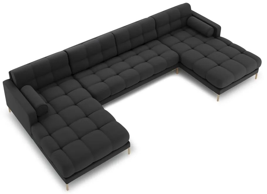 Sötétszürke sarokkanapé (U alakú) Bali – Cosmopolitan Design