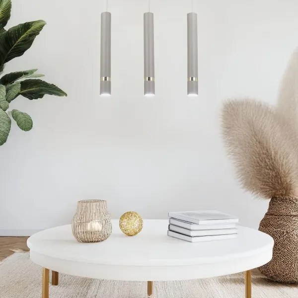 Brilagi - Csillár zsinóron POKER 3xGU10/25W/230V bézs