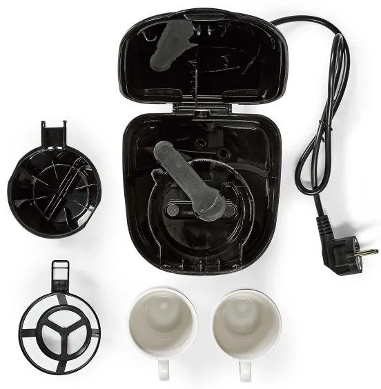 Nedis KACM140EBK - Kávégép két csészéhez 450W/230V 0,25 l