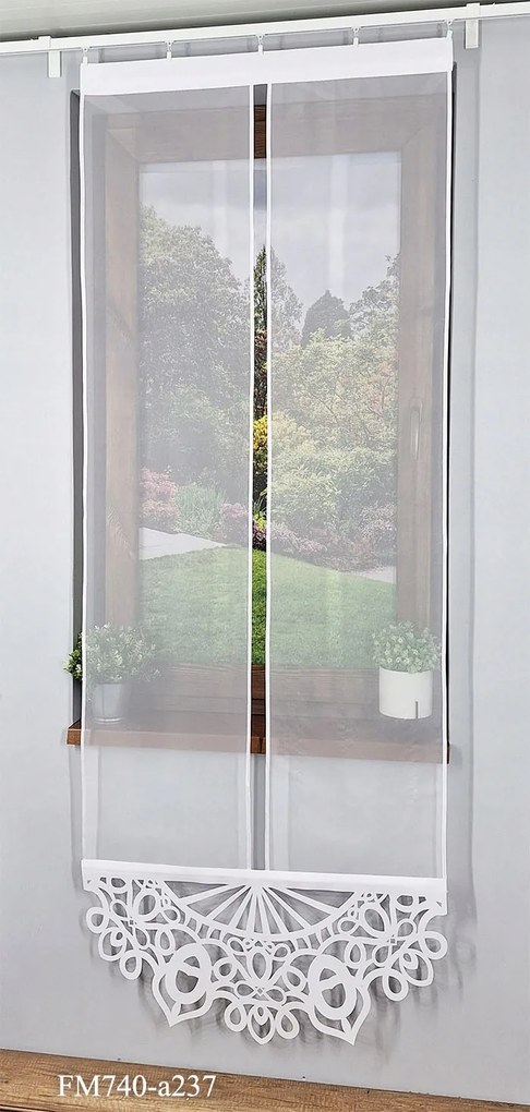 Kész panelfüggöny hosszú erkélyablakhoz FR740 80 232 cm