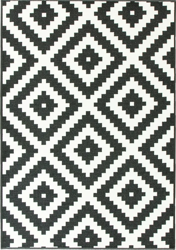 Csúszásgátló Szőnyeg Nappaliba Skandináv Ifjúsági Rombusz 80x200 cm