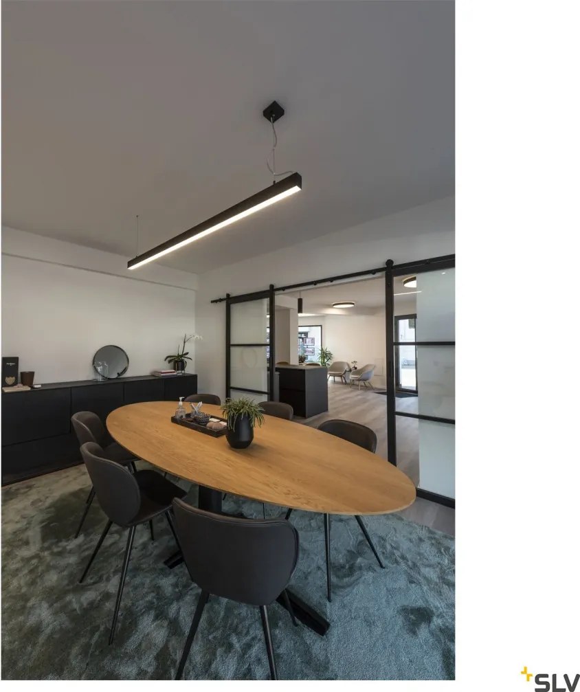 SLV 1001406 GLENOS Modern Led Függesztett Lámpa Fekete LED IP20