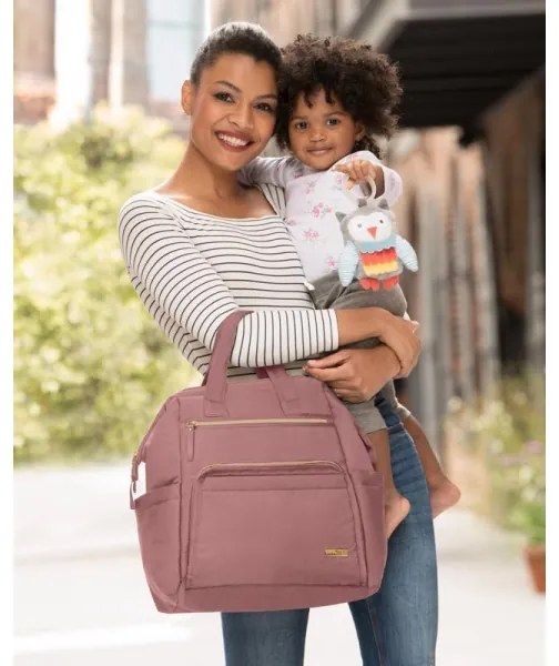 Skip Hop MAINFRAME pelenkázó hátizsák babakocsihoz, Dusty rose