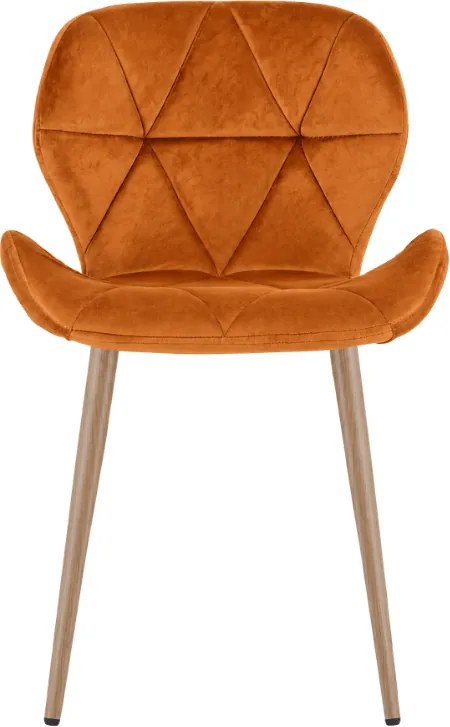 Étkezőszék MANGO VELVET, terrakotta