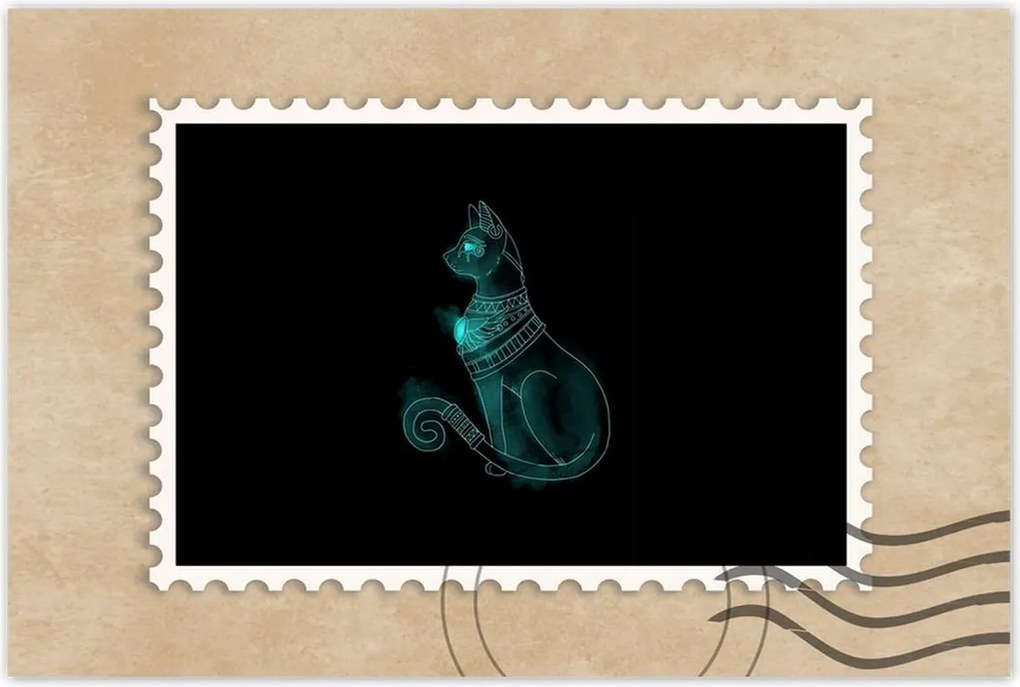 Poszterek 90x60 Egyiptomi doromboló cica