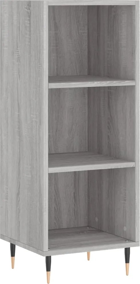 vidaXL szürke sonoma színű szerelt fa tálalószekrény 34,5x32,5x90 cm