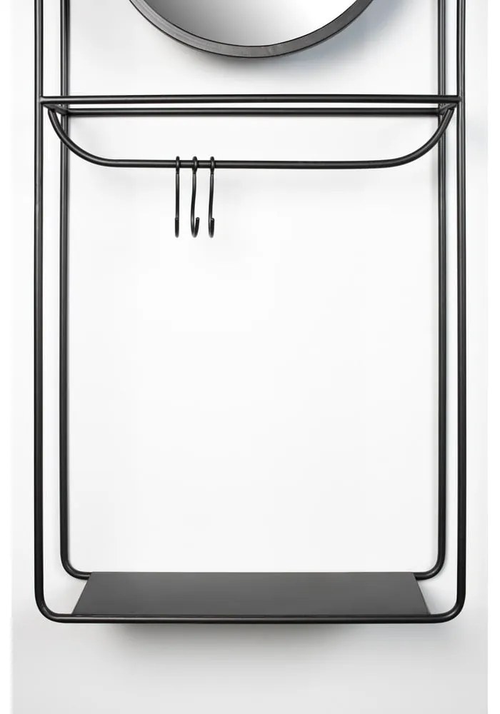 Fekete acél előszoba bútor Duco – White Label