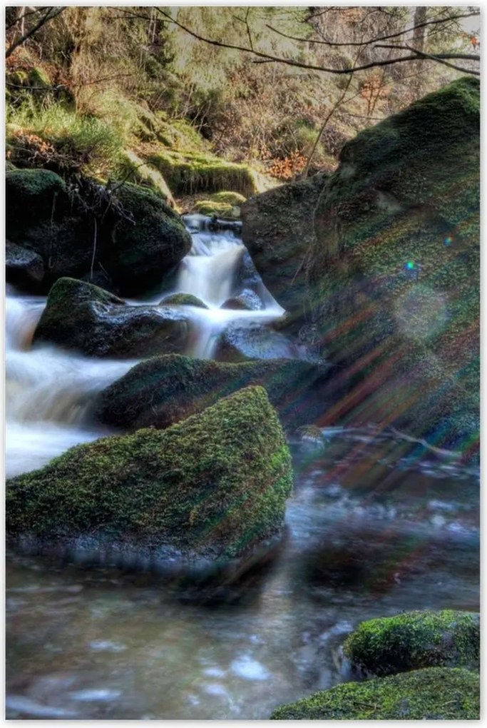 Poszterek 80x120 Látványos hegyi folyó