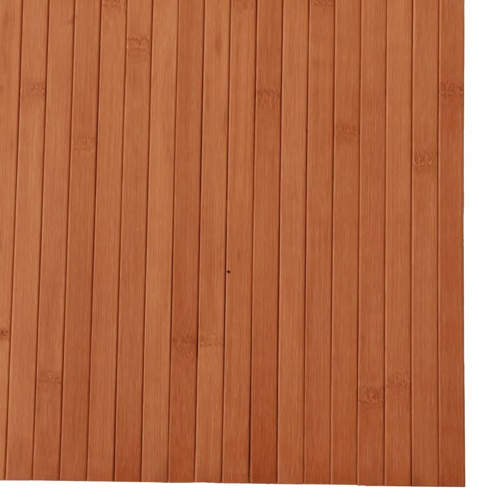 négyszögletű barna bambusz szőnyeg 80 x 300 cm