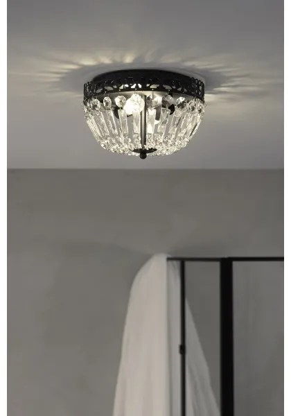 Markslöjd 108598 - Mennyezeti lámpa ETIENNE 2xE14/40W/230V fekete