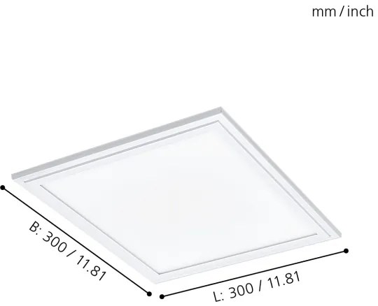 Eglo 96152 - LED mennyezeti panel SALOBRENA LED/16W/230V
