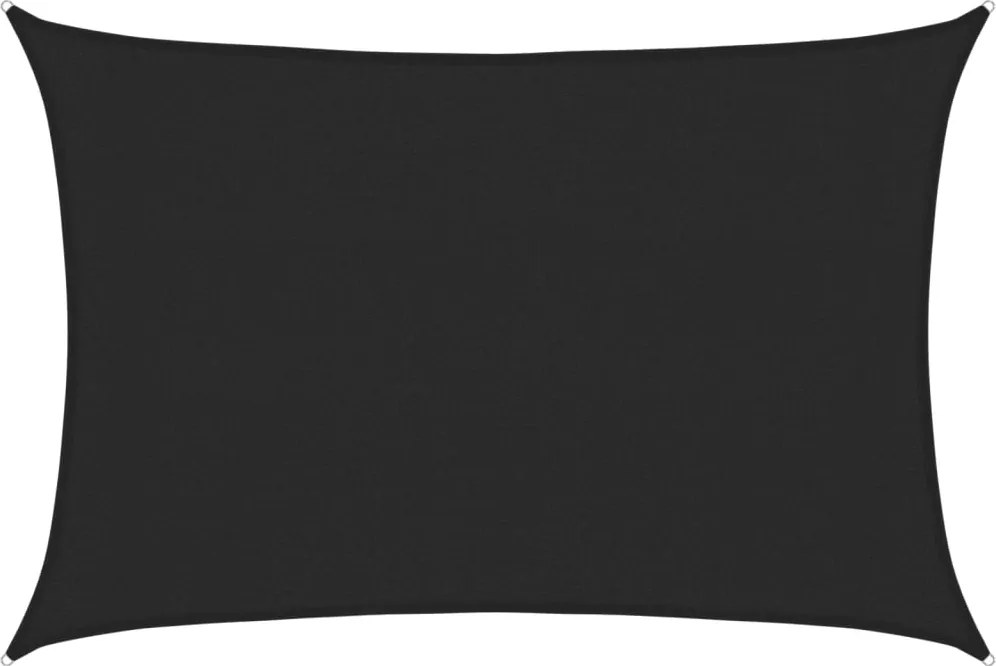 vidaXL fekete HDPE napvitorla 160 g/m² 3 x 4,5 m