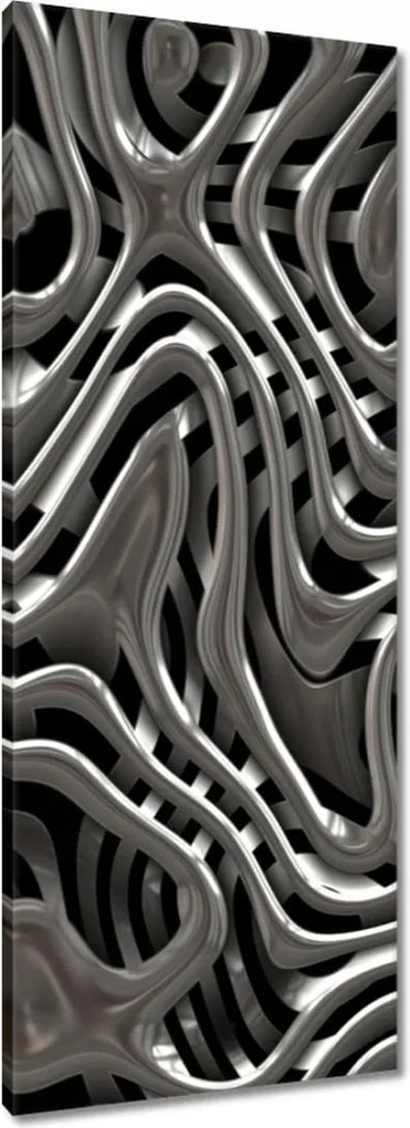 Vászonkép 40x100 Élő ezüst