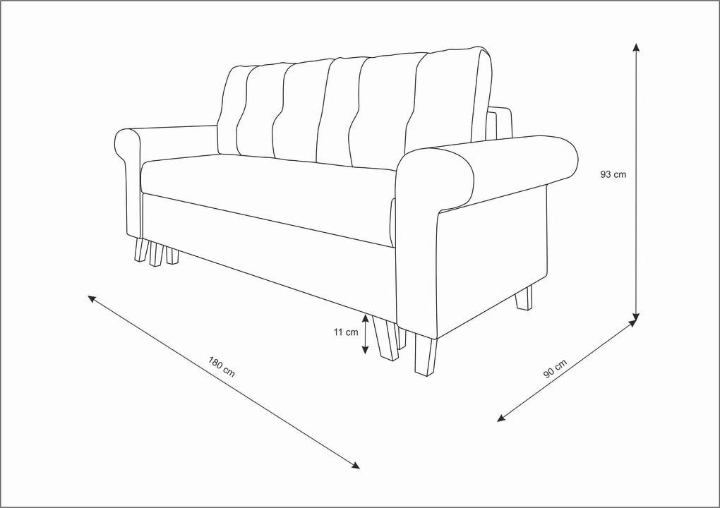 Kerti pad 180 cm. 1042613