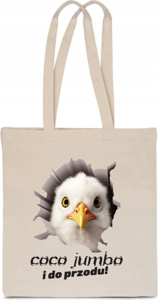 Öko Pamut Táska coco jumbo és előre Sas bevásárló katicabogár TT_039